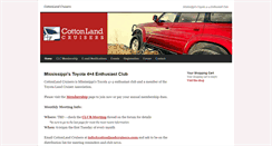 Desktop Screenshot of cottonlandcruisers.com